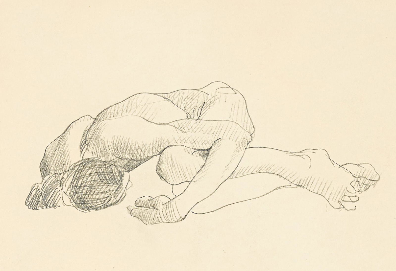 Forrest Lee Moses Jr., Male Figure in Fetal Position (1 of 5)