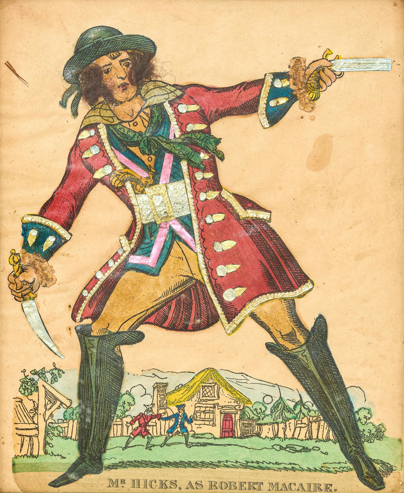 "Mr. Hicks as Robert Macaire", Mixed Media (1 of 8)