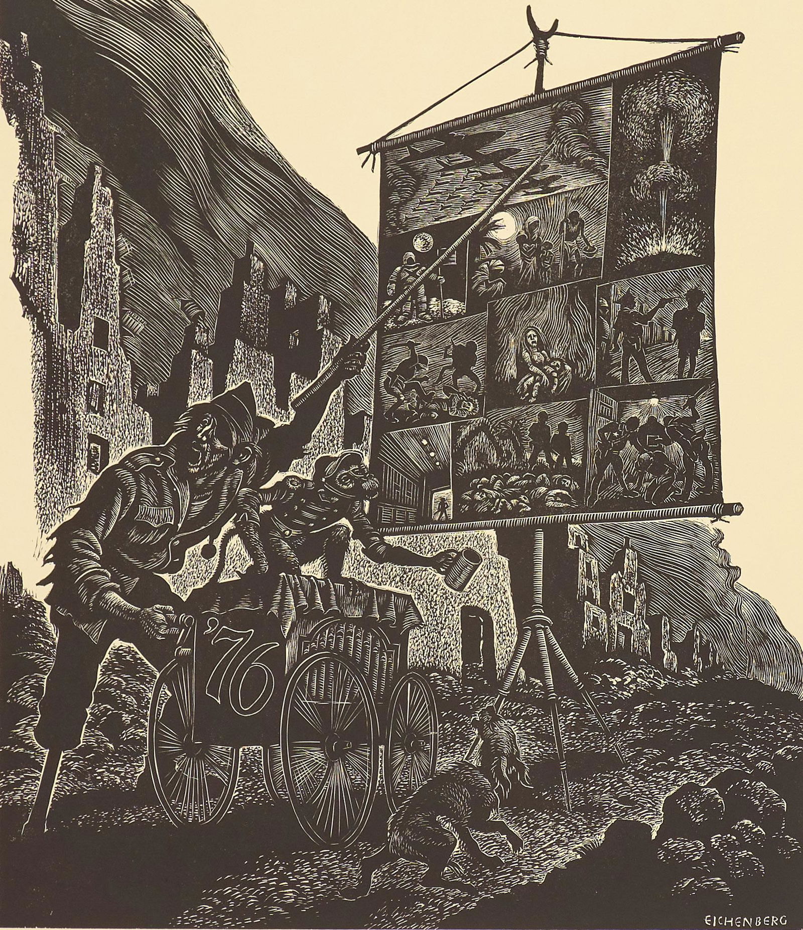 Fritz Eichenberg, "The Ballad of '76" (1 of 9)