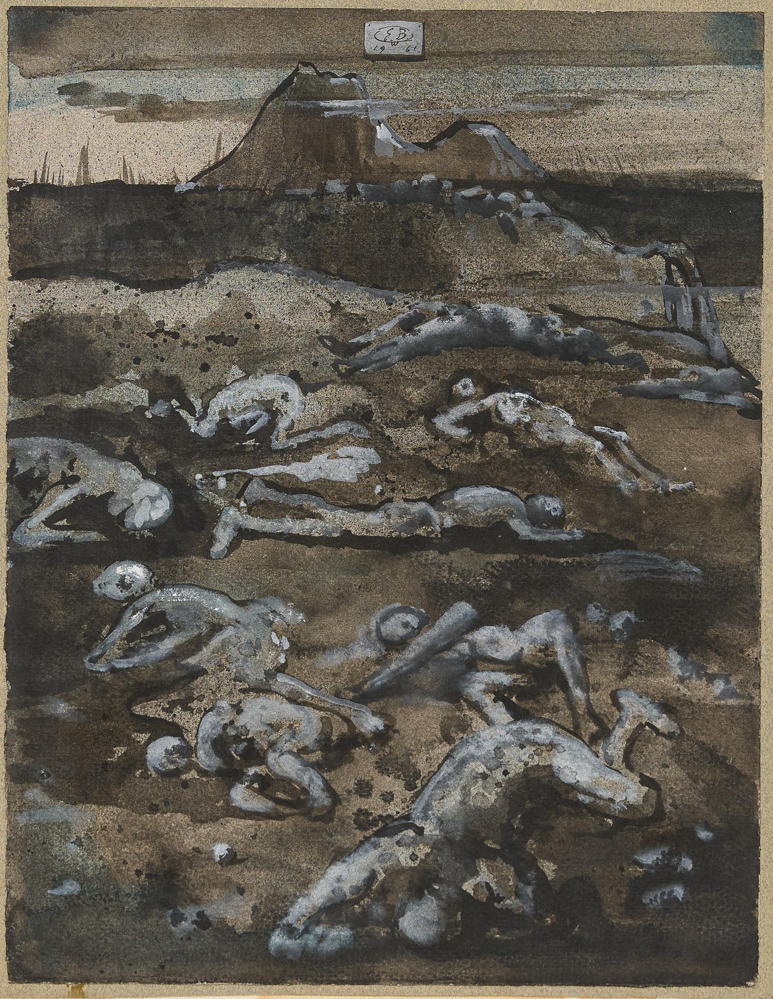 Eugene Berman, "Children and the Stone Lion", 1961 (1 of 6)