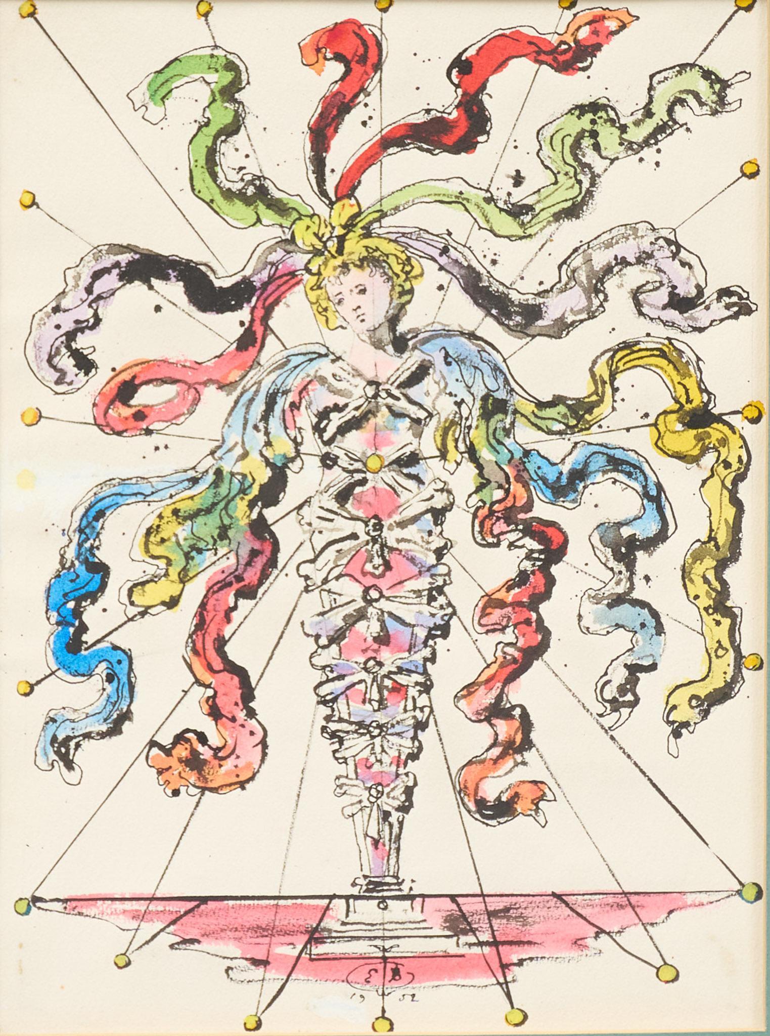 Eugene Berman, "Design for Silk Show Manifesto", 1952 (1 of 6)