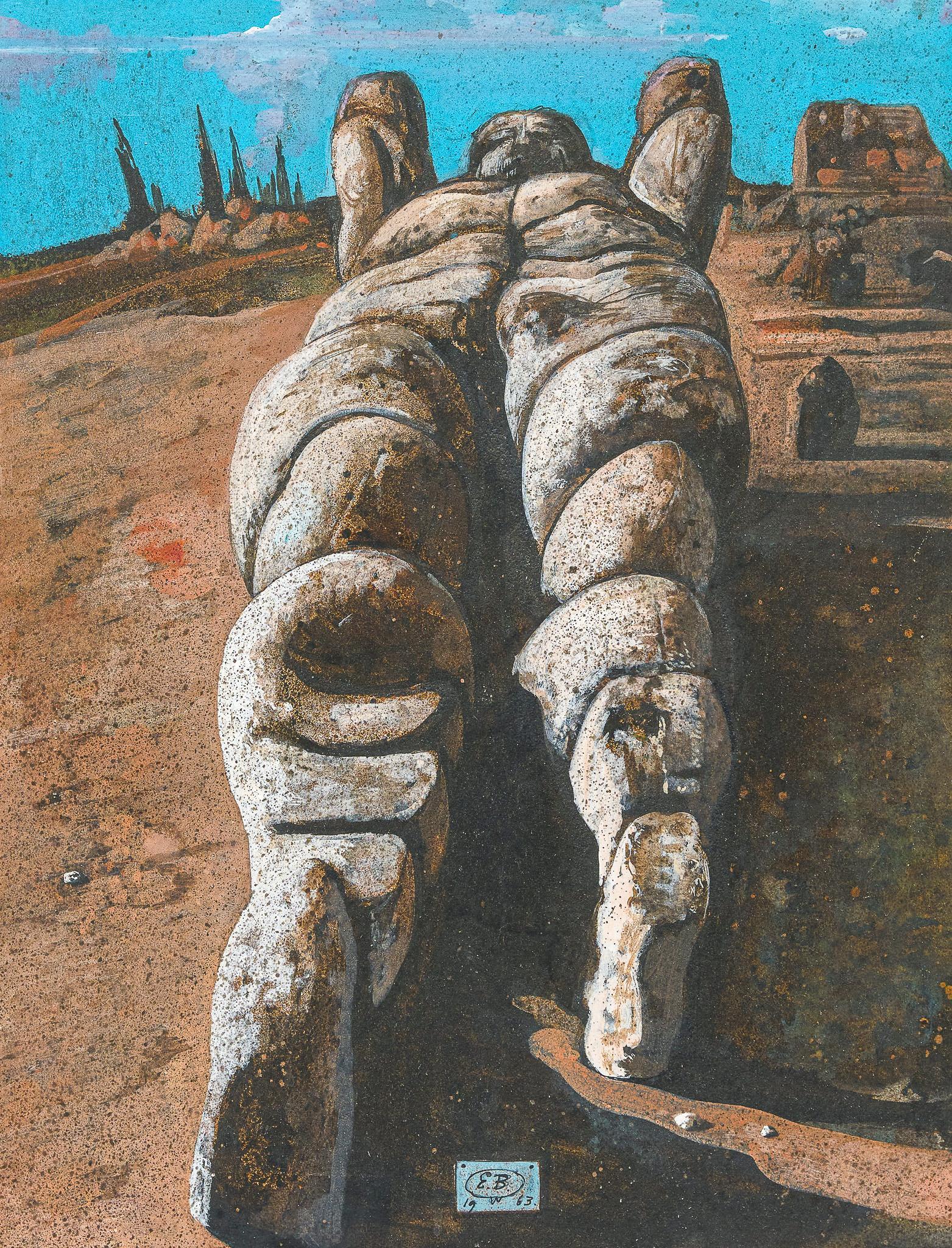 Eugene Berman, "Fallen Statue", 1963 (1 of 6)