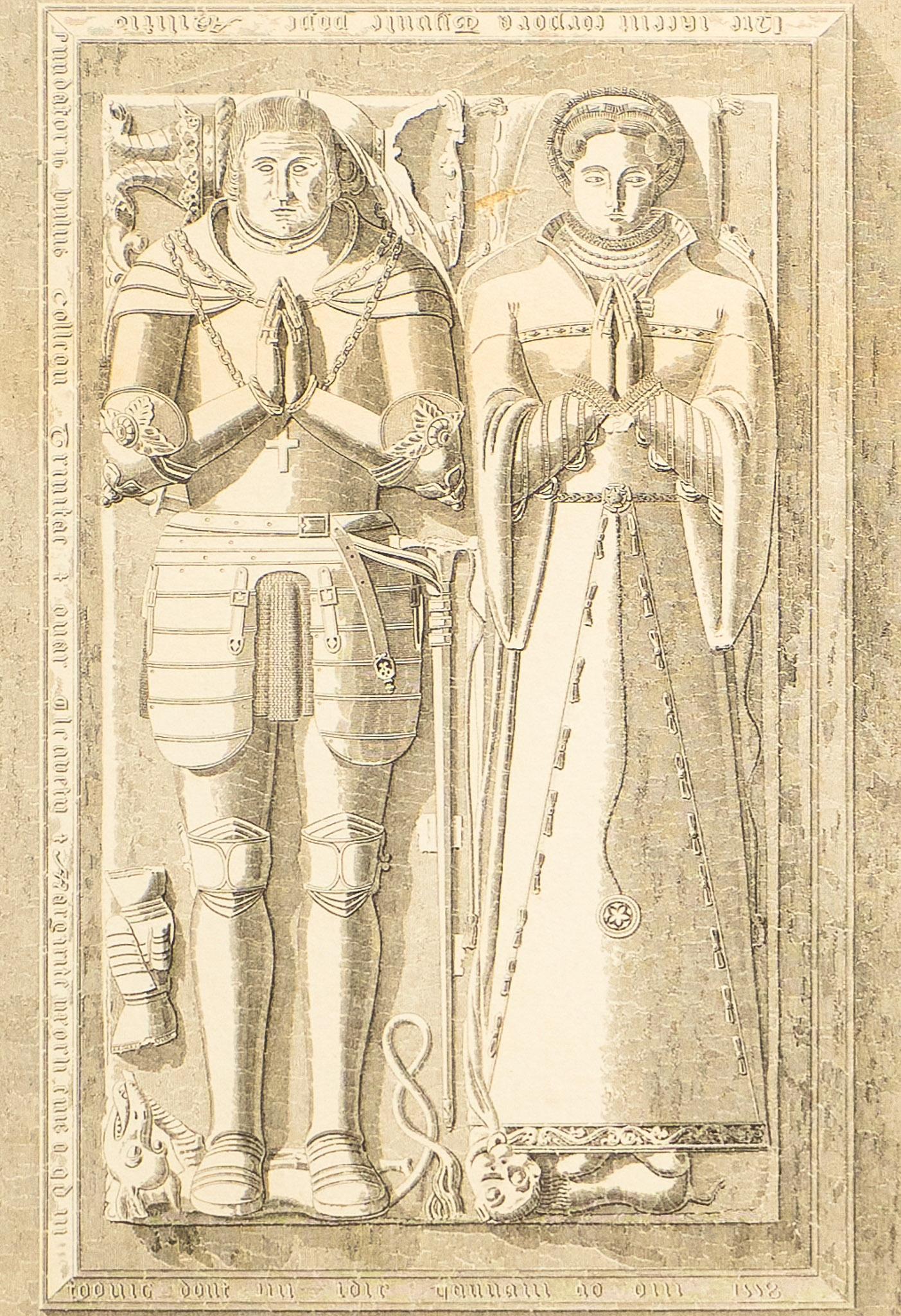 J. Willis, Joseph Skelton, "Effigies of Sir Thomas Pope: J. Willis, Joseph Skelton, "Effigies of Sir Thomas Pope and Margaret", drawn by J. Willis, engraved by Joseph Skelton, inscribed, "Effigies of Sir Thomas Pope (and Margaret His Wife) in the Chapel of