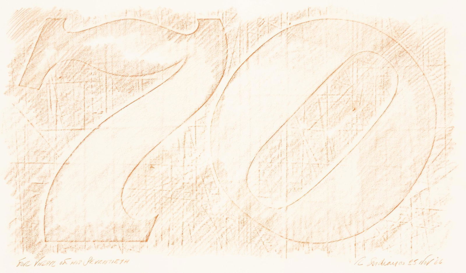 Robert Indiana, "For Virgil on his Seventieth", 1966 (1 of 7)