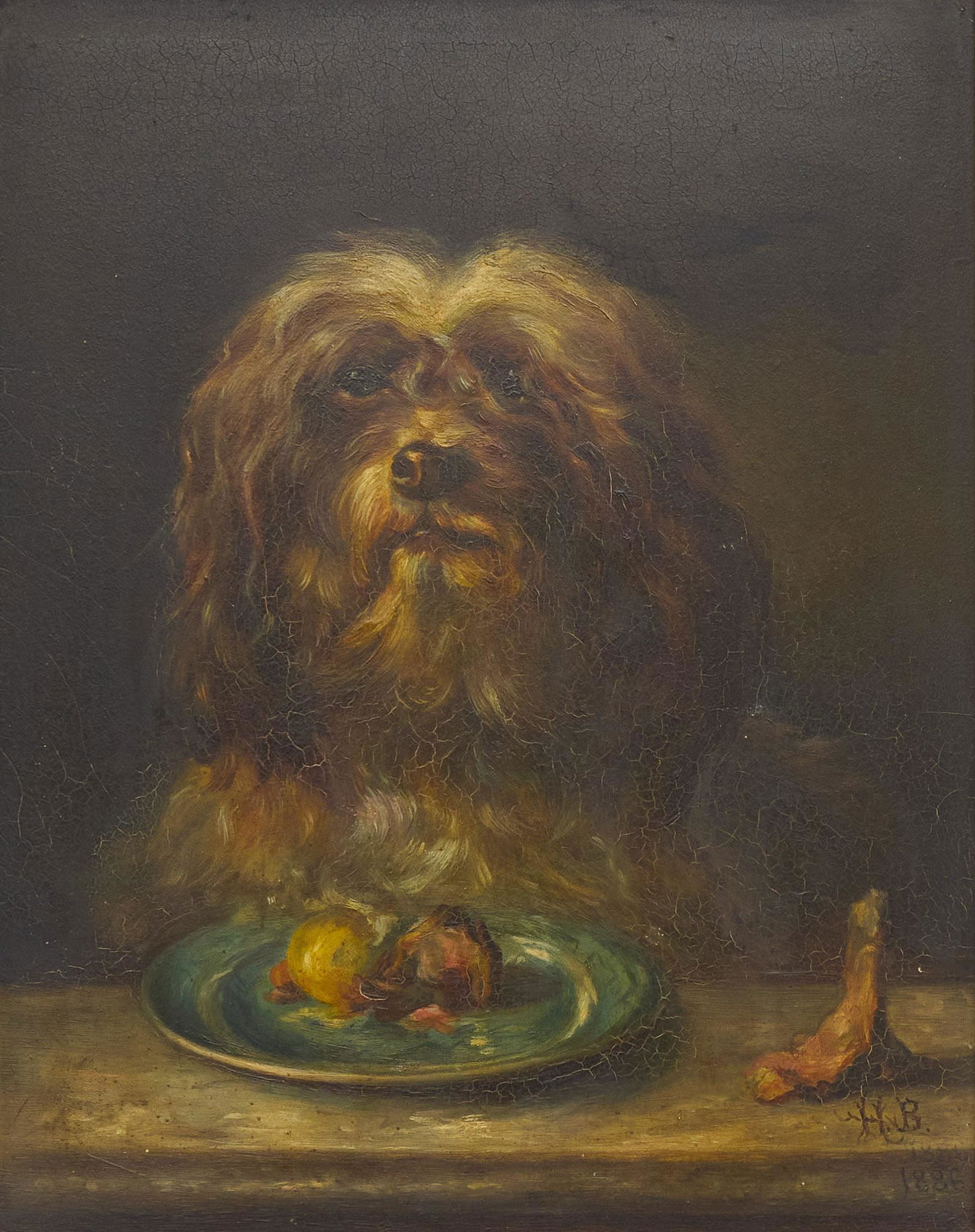 Still Life with Dog, Oil, 1886 (1 of 5)