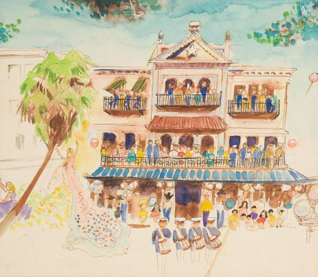 Carolyn Shelton, "Fiesta At The Menger", 1976 (1 of 6)