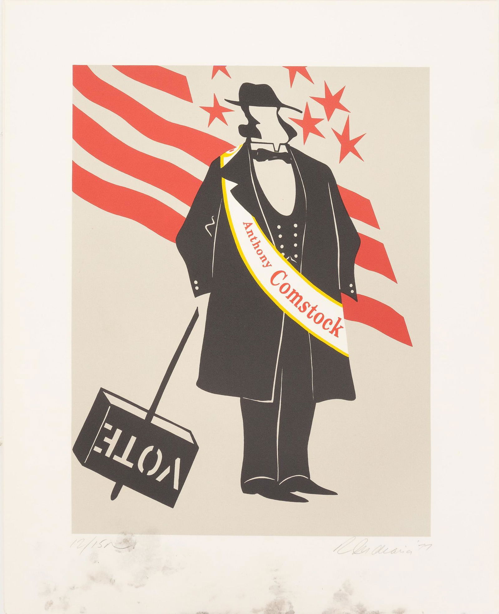 Robert Indiana, Portfolio of 16 Political Figures, 1977 (1 of 20)