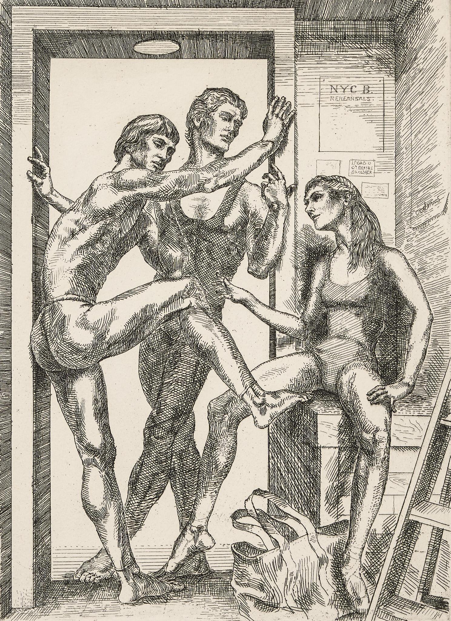 Paul Cadmus, "Waiting For Rehearsal" (1 of 6)