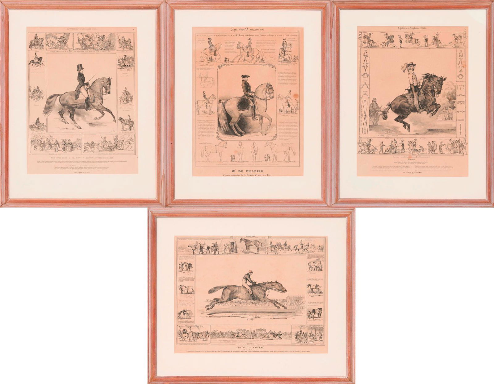 Lot of 4 French Equestrian Infographics, 1806 (1 of 20)