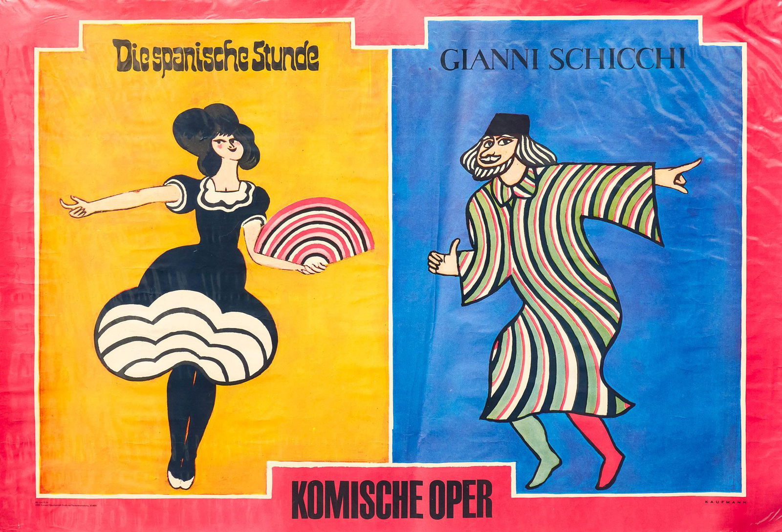 Dietrich Kaufmann, Komische Oper Color Block Poster (1 of 10)