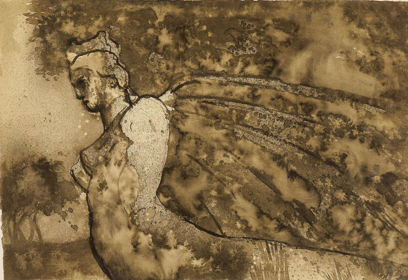 Eugene Berman, "Winged Statue Bomarzo", 1967 (1 of 7)