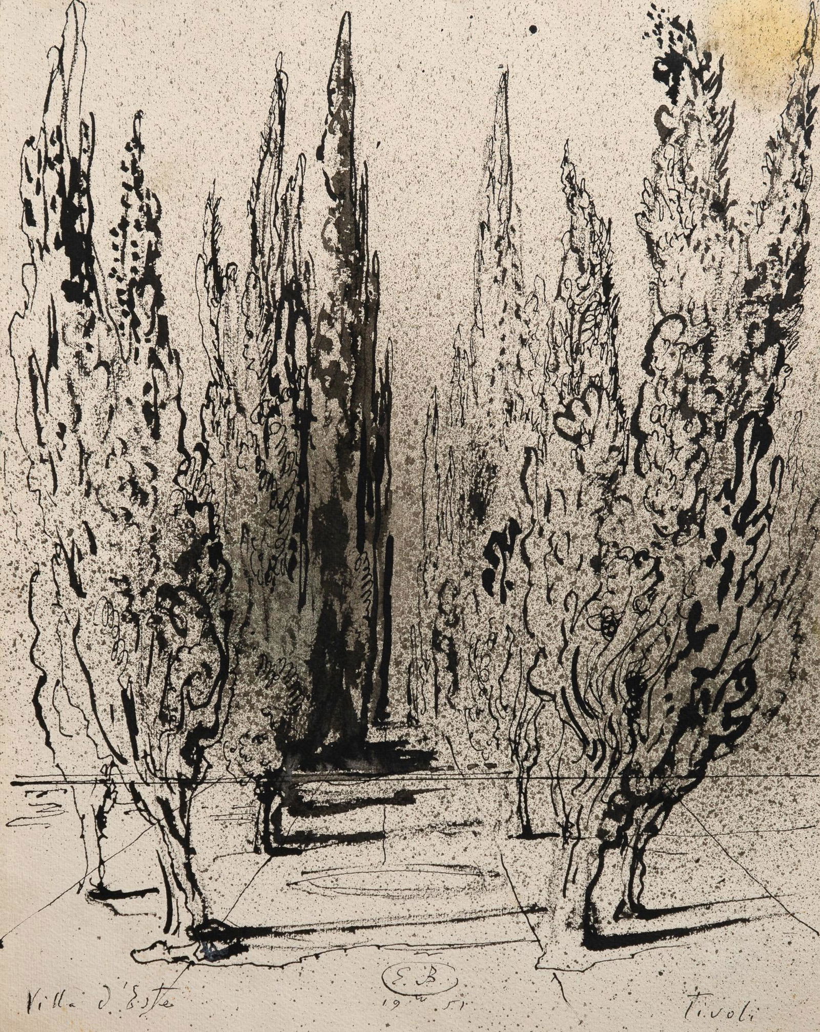 Eugene Berman, "Villa D'Este, Tivoli", 1951 (1 of 6)