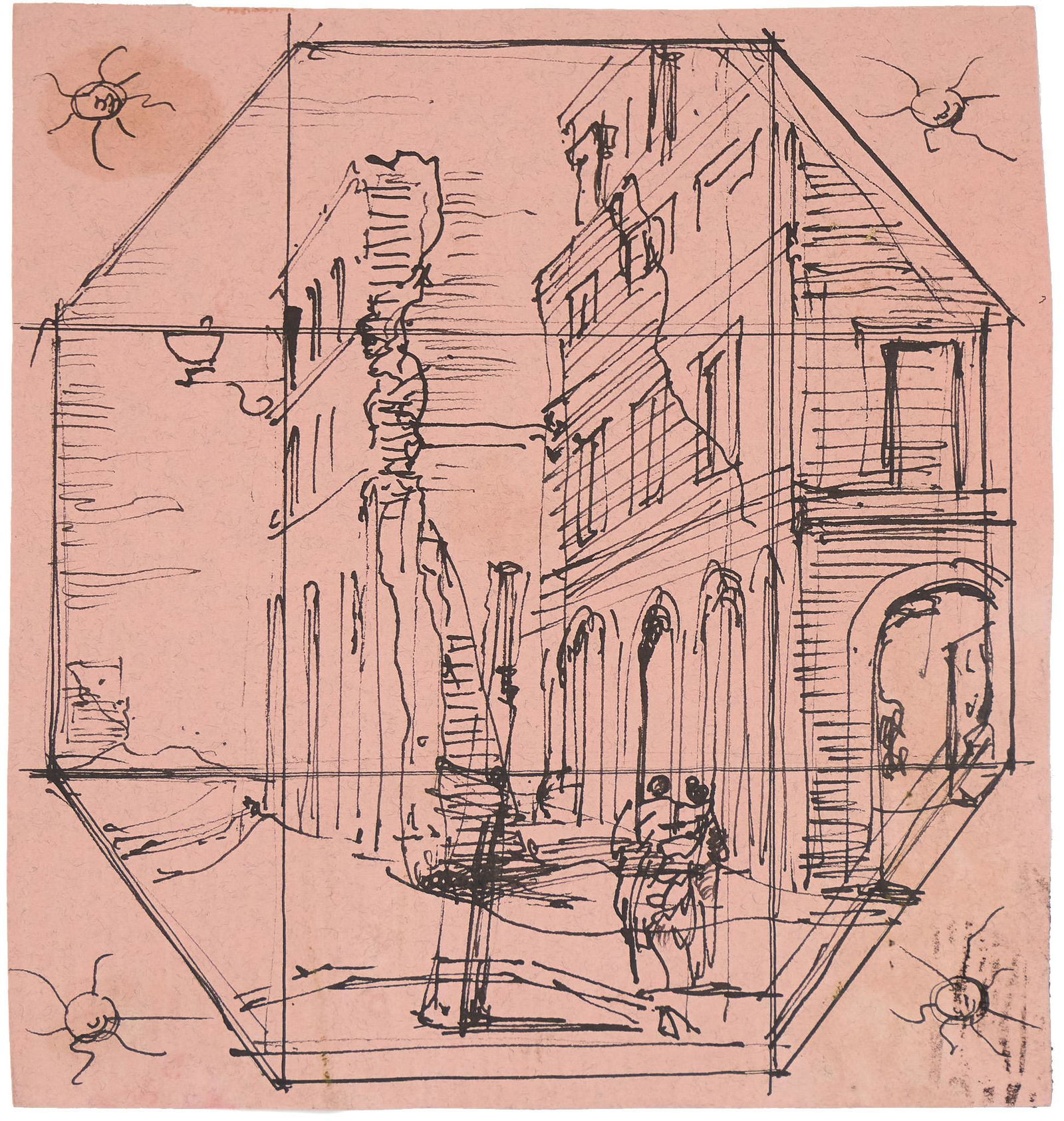 Eugene Berman, "Street Scene I", 1949 (1 of 4)