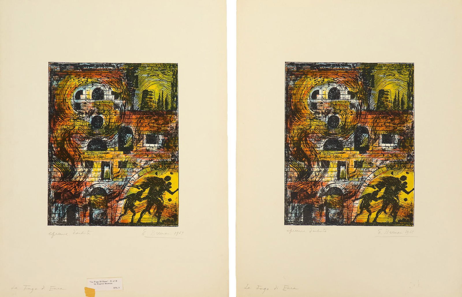 Eugene Berman, "2 La Fuga D'Enea", 1967 (1 of 11)