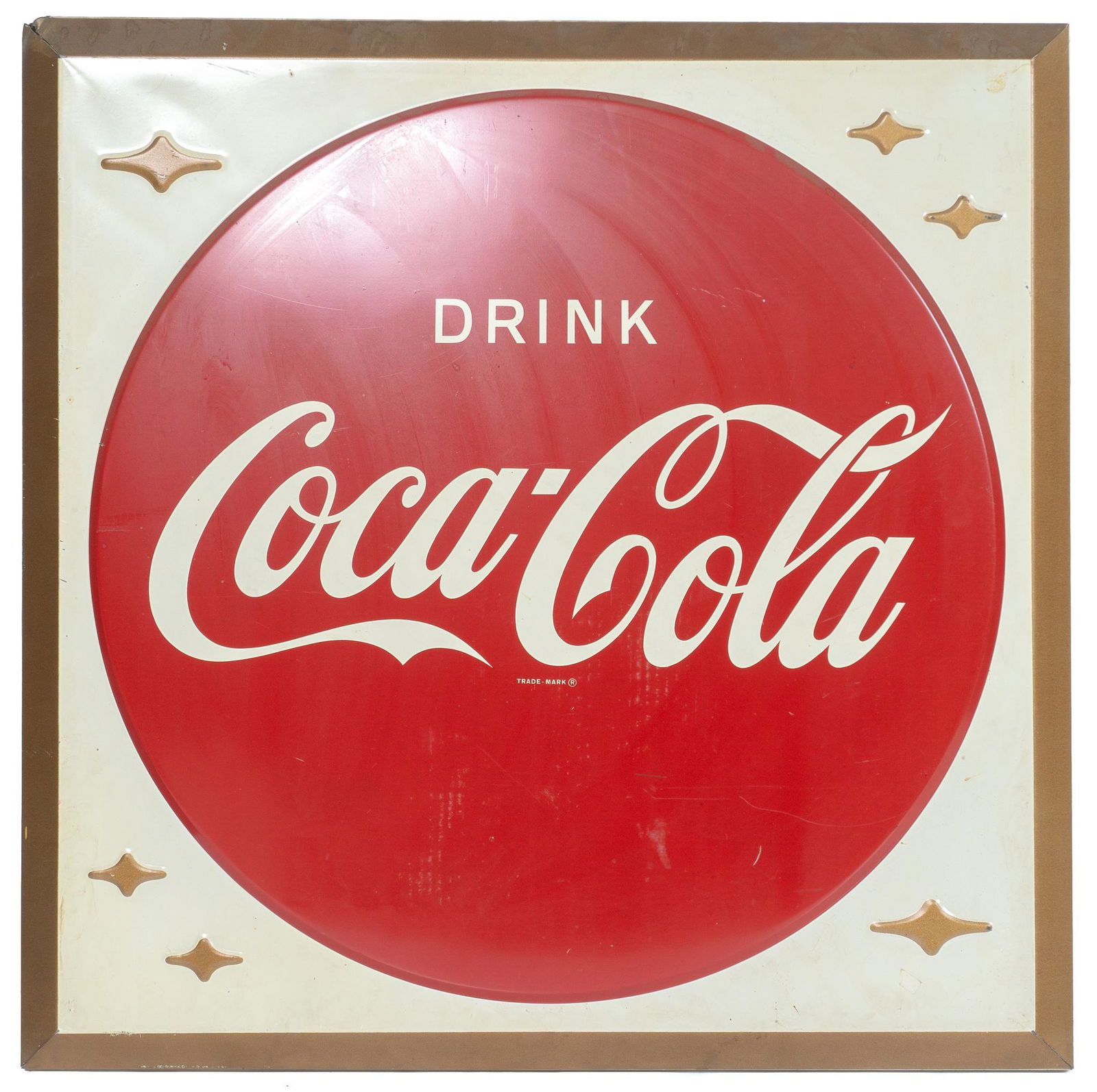 Drink Coca-Cola Tin Advertising Sign (1 of 3)