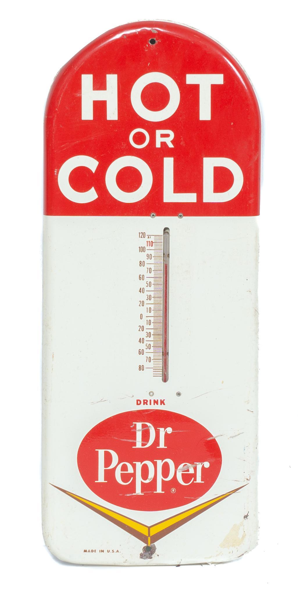 Dr. Pepper Thermometer Advertising Sign (1 of 3)