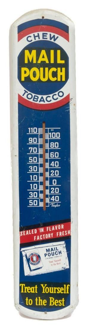 Mail Pouch Tobacco Advertising Thermometer Sign (1 of 3)