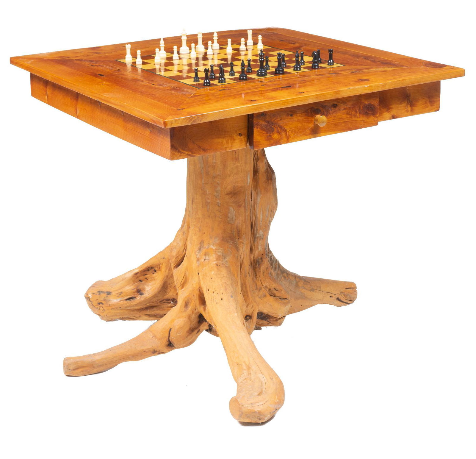 Farmhouse Live Edge Cedar Game Table (1 of 4)