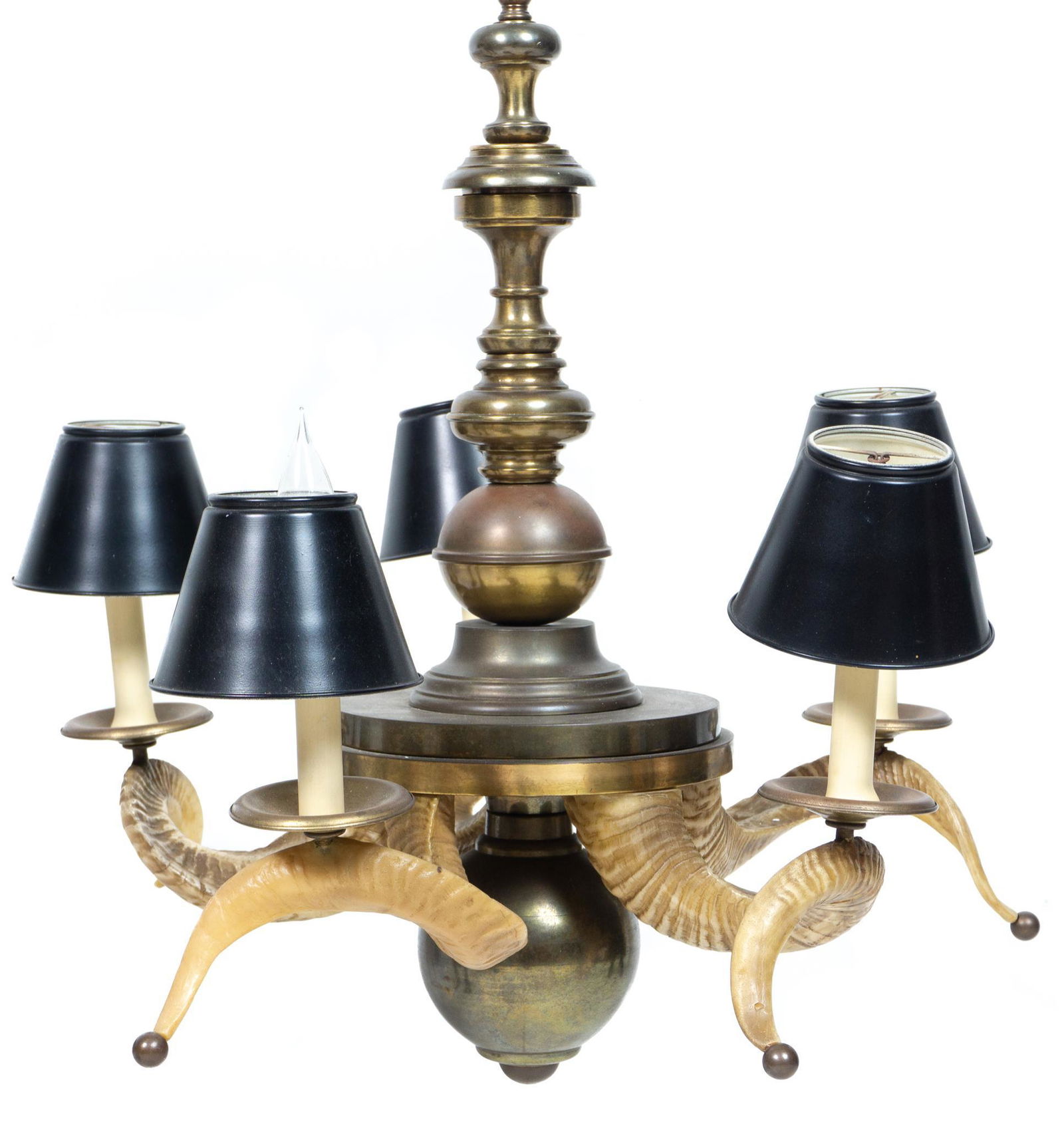 Rustic Farmhouse Rams Horn Chandelier (1 of 6)