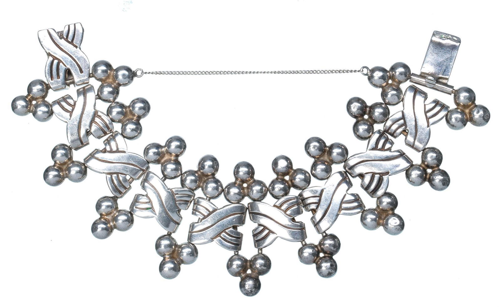 Vintage Hector Aguilar Taxco Sterling Silver Bracelet (1 of 3)