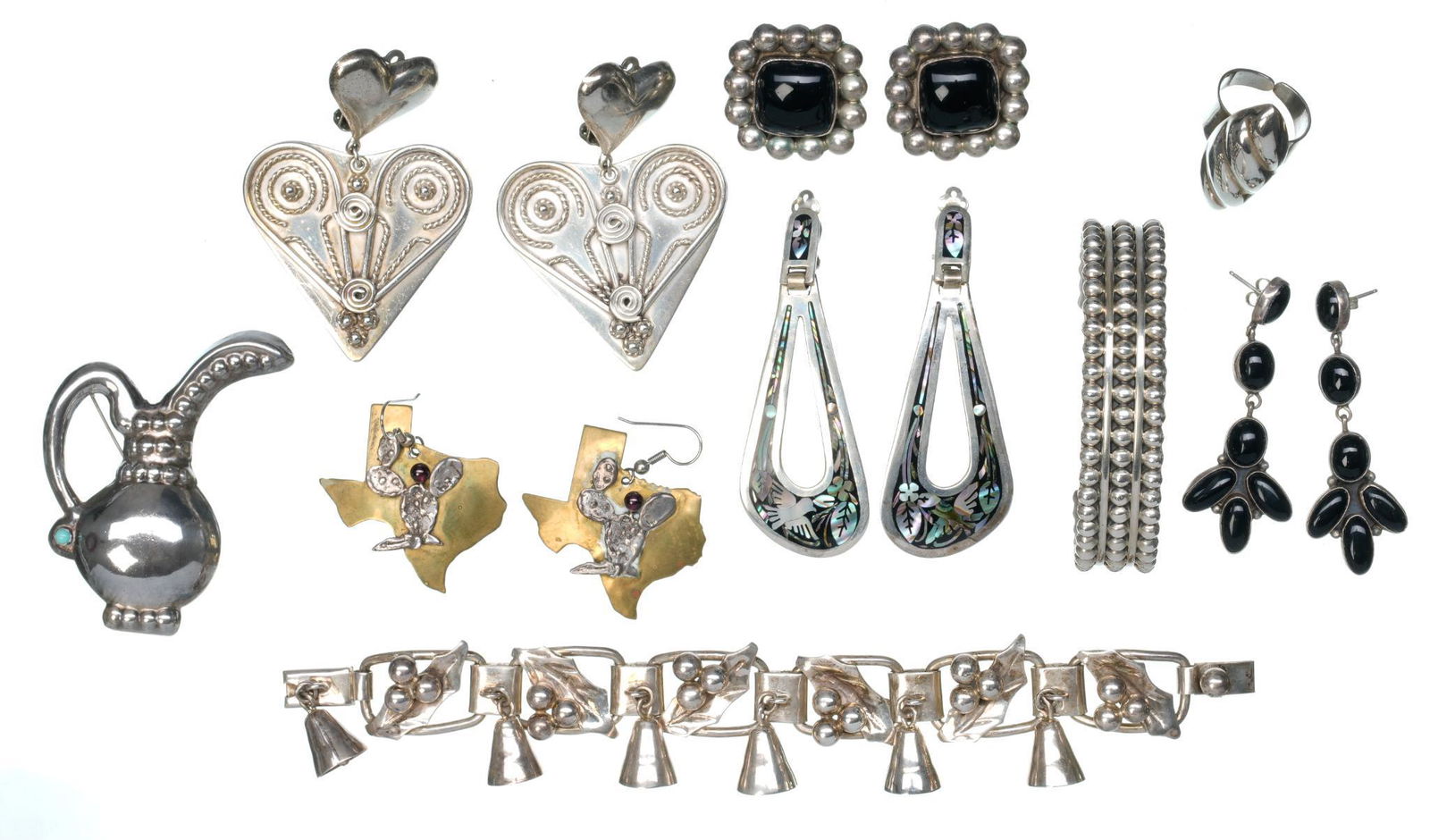 Vintage Mexican Sterling Silver Gemstone Jewelry (1 of 7)