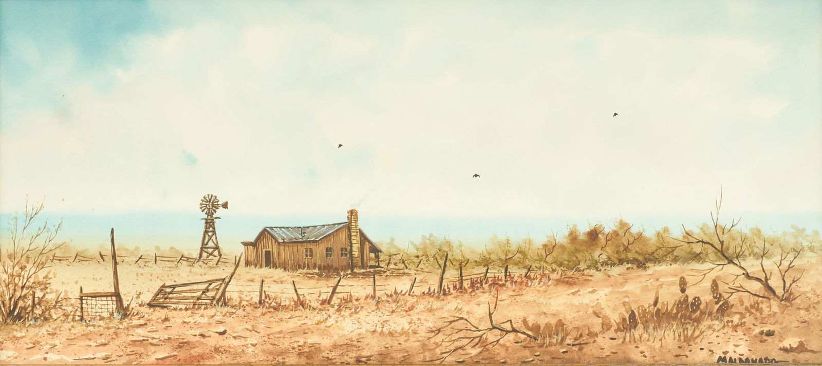 Daniel Maldonado (1940-2019), Hill Country Home (1 of 4)