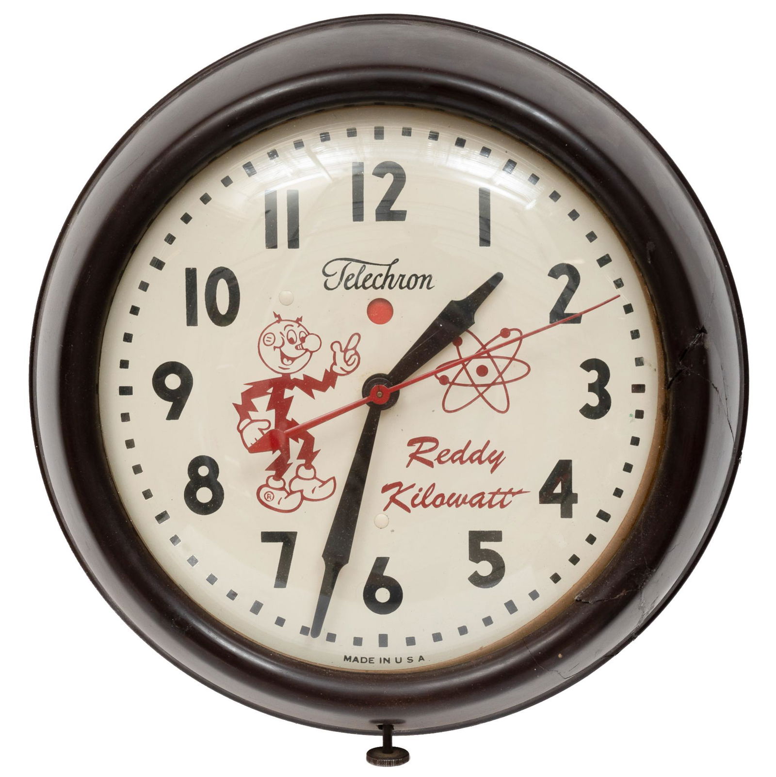 Telechron "Reddy Kilowatt" Wall Clock (1 of 2)