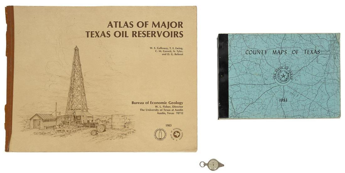 Pair of Texas Maps and Compass (1 of 9)