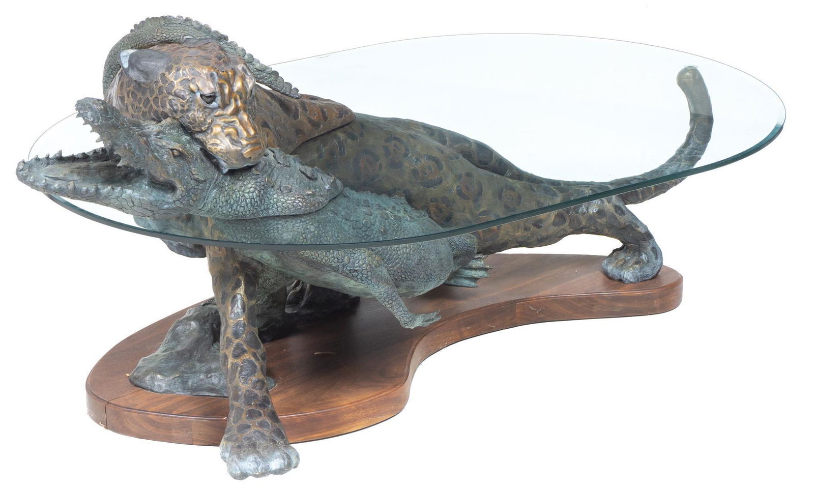 Ron Herron (20th C., MT), Jaguar and Croc, 1995 (1 of 4)