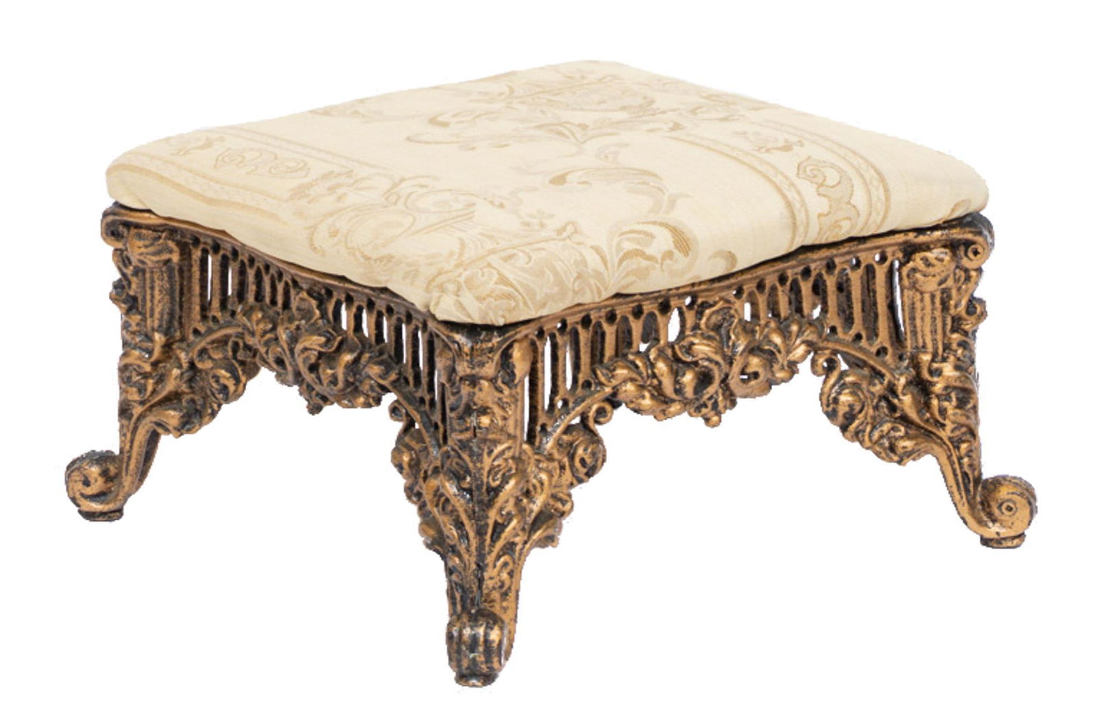 Early American Cast Iron Foot Stool (1 of 4)