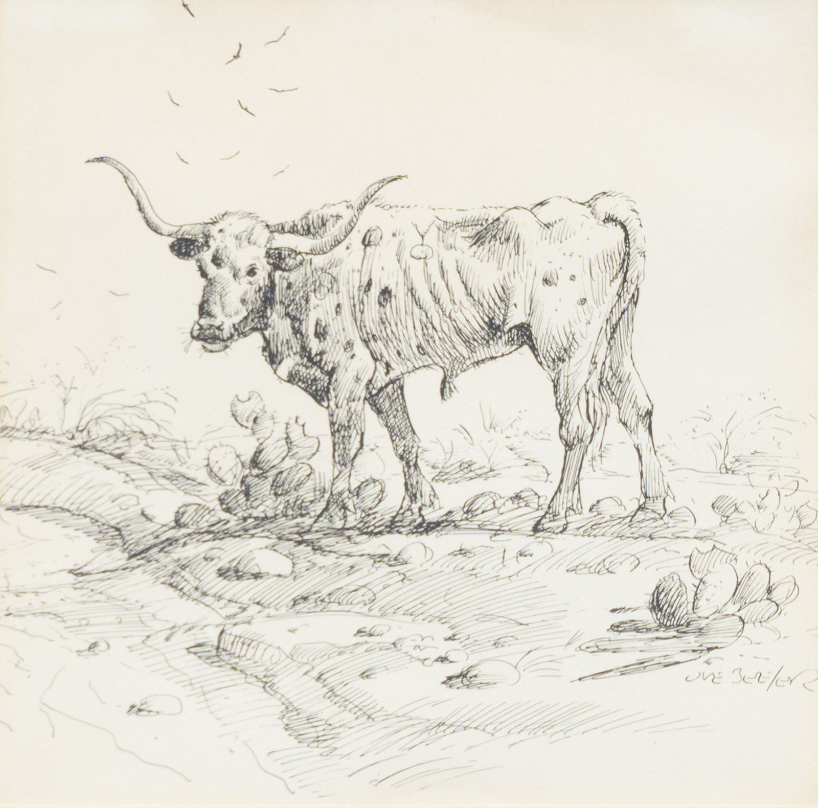 Joe Beeler (1931-2006), Longhorn (1 of 4)