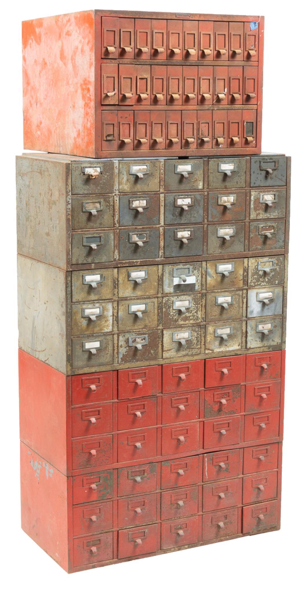 Collection of 5 Industrial Parts Cabinets (1 of 5)