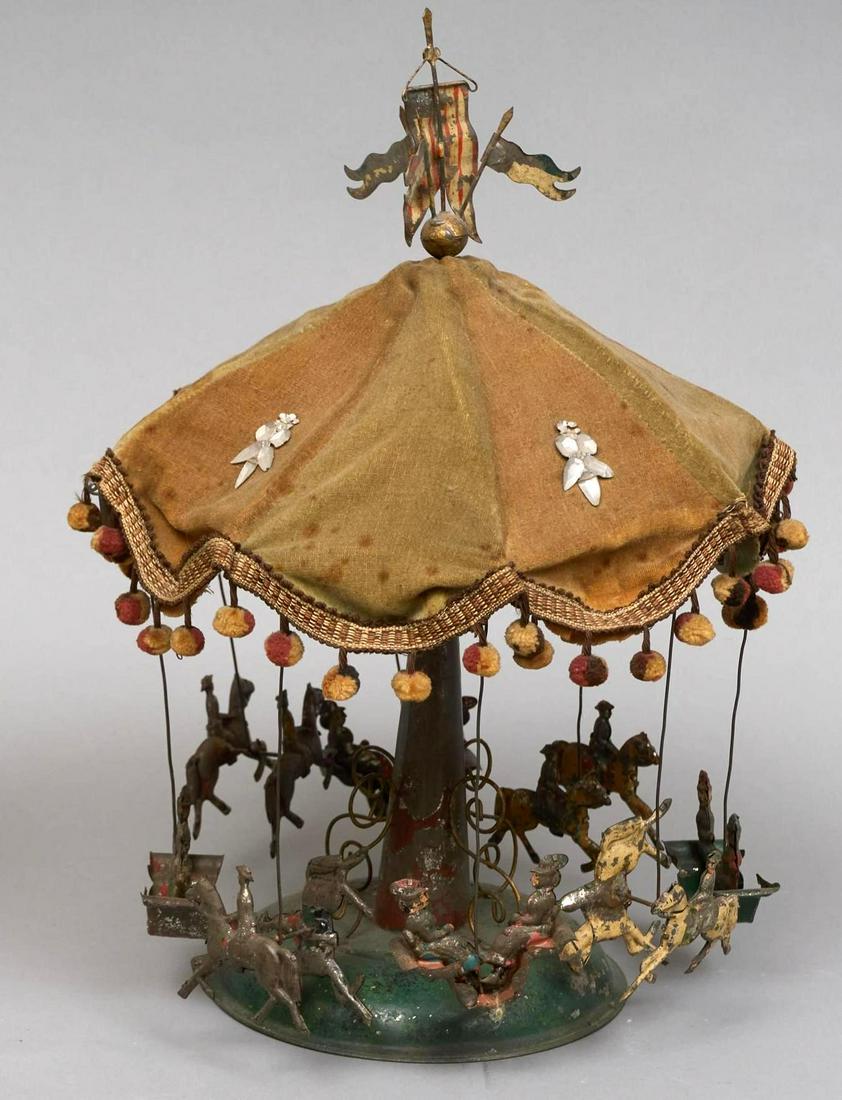 Victorian Tin Carousel Toy (1 of 7)