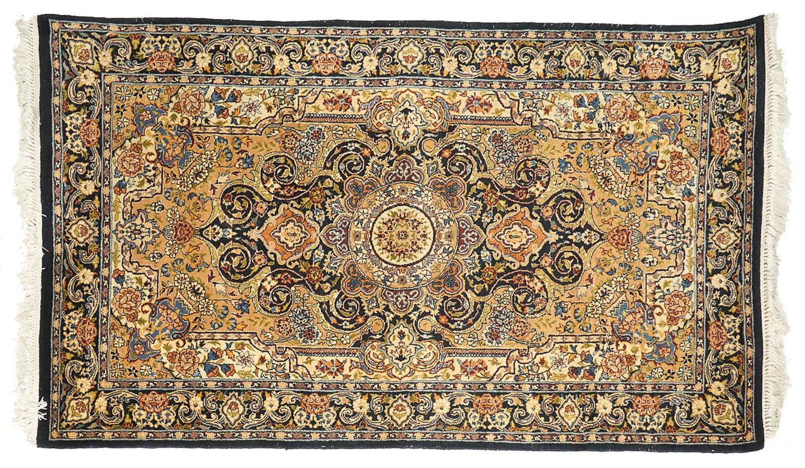 Handwoven Kashmir Rug, 5'2" x 3' (1 of 3)