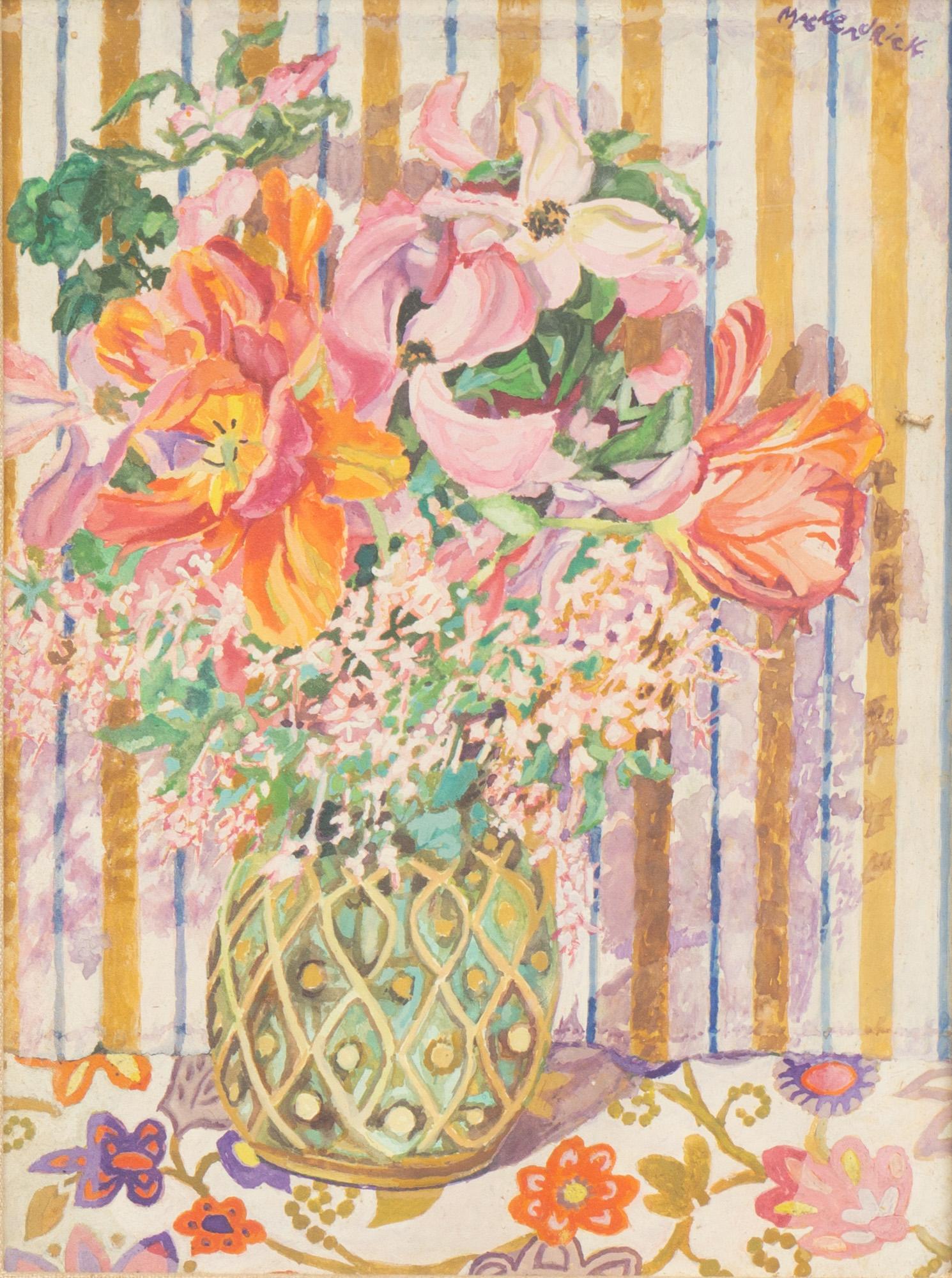 Lilian MacKendrick (1906-1987, NY), Vase of Flowers (1 of 5)