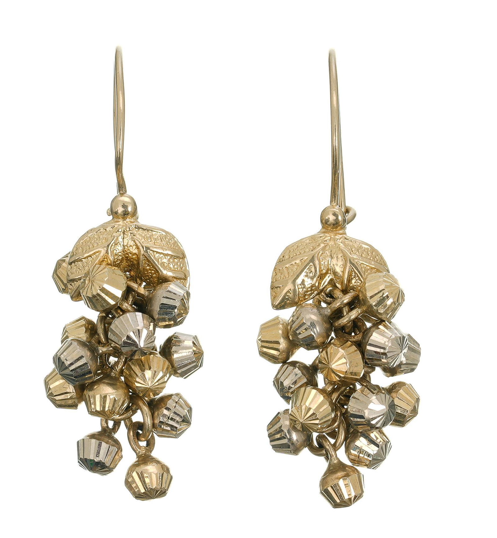 14k Gold Cluster of Grapes Earrings (1 of 2)