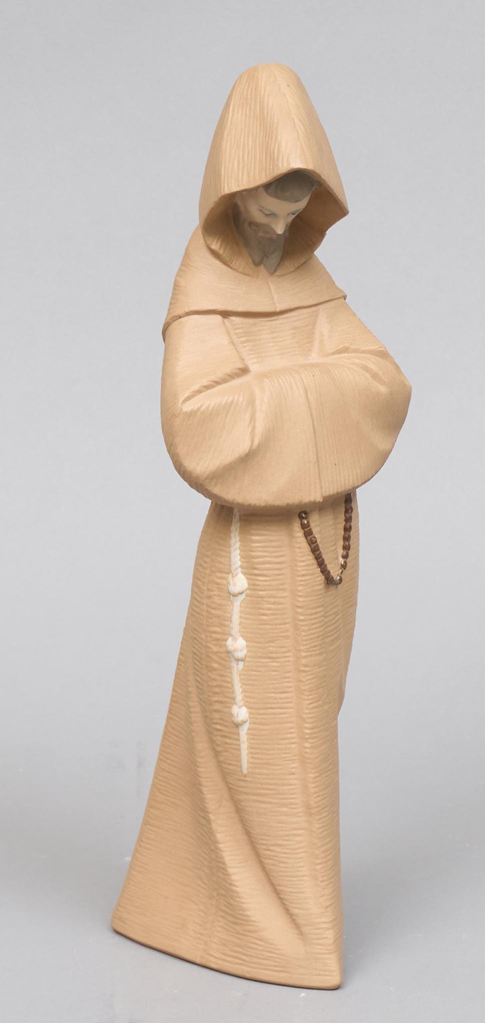 Lladro Porcelain Figure, Monk (1 of 4)