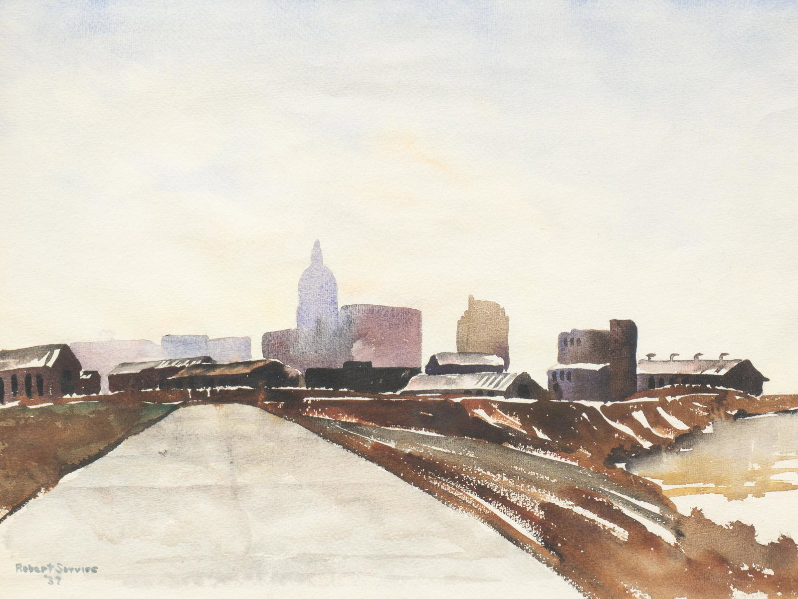 Robert Orlan Service (21st C), Abstract Landscape, 1937 (1 of 4)