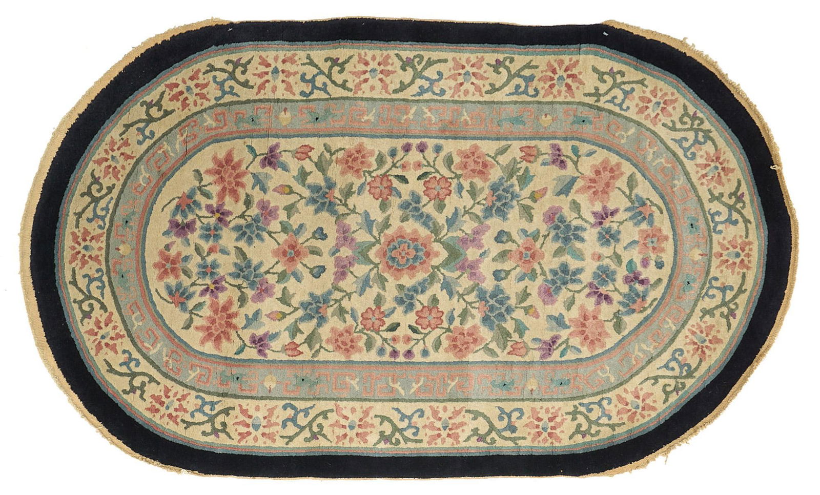 Fette Chinese Oval Rug, 5' x 3'5" (1 of 3)