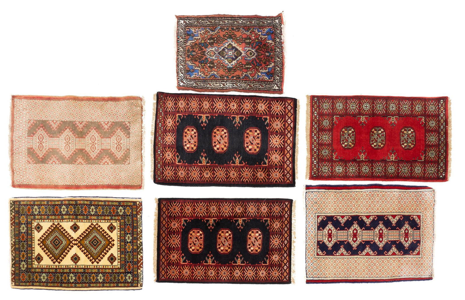 Collection of 7 Small Rugs, 37" x 23" (1 of 15)