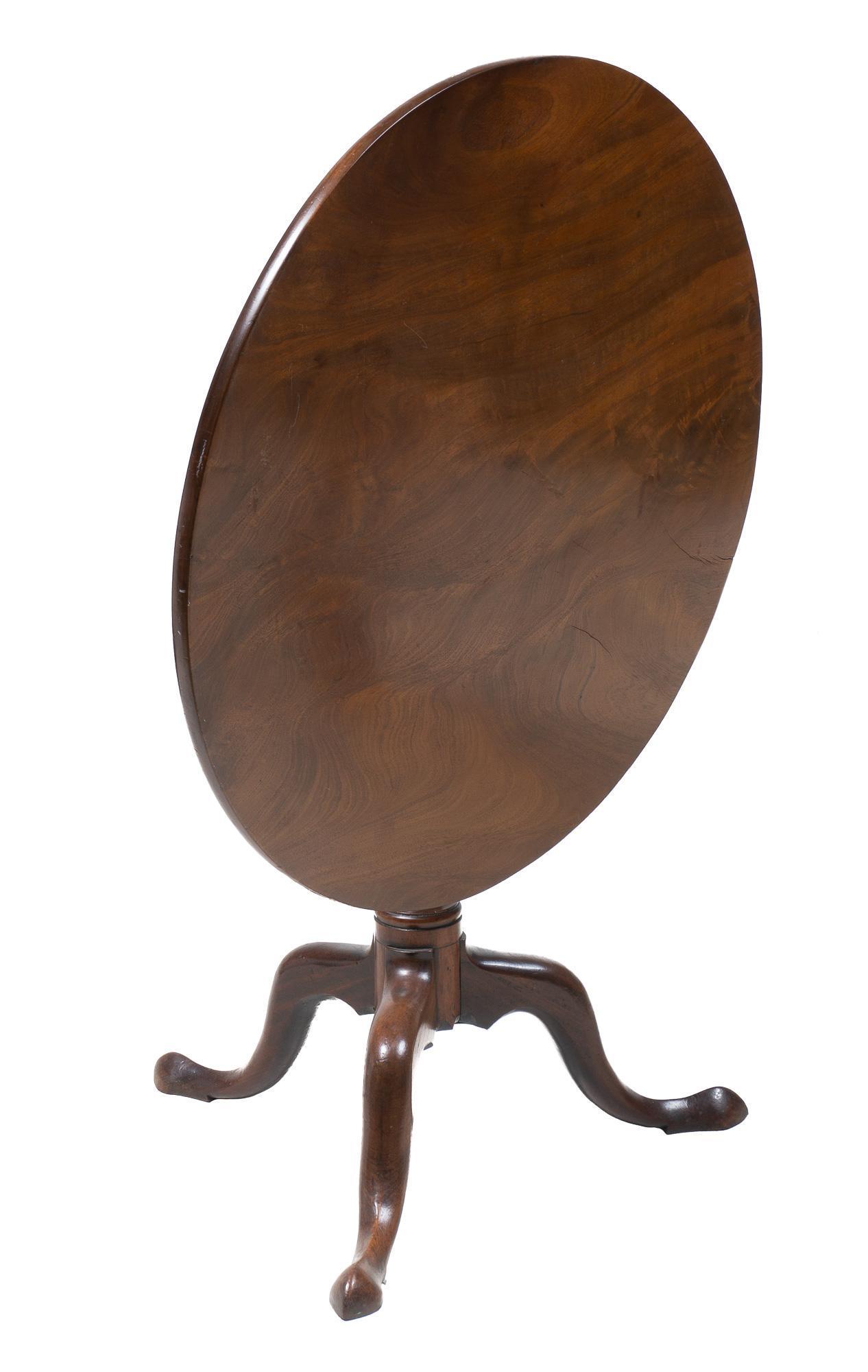 Queen Anne Style Tilt Top Table (1 of 4)