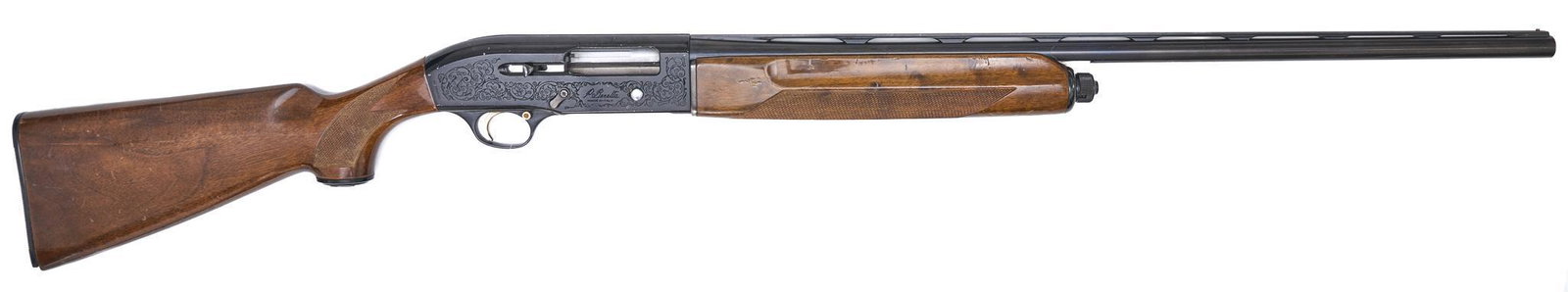 Beretta Model A.302 20-Gauge Semi-Auto Shotgun: Serial: F59921E Manufacturer: Beretta Model: A.302 Caliber: 20 Ga. Barrel length: 28" (modified choke) Condition: Good; wood stock has fair amount of wear & handling marks; barrel blue finish has ligh