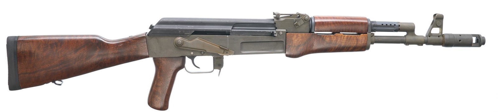 Arsenal Bulgaria SLR-95 7.62x39mm Semi-Auto Rifle: Serial: BA 37 0435 Manufacturer: Arsenal Bulgaria (c.1997) Model: SLR-95 Caliber: 7.62x39mm Barrel length: 16.75" Condition: Good; FSE USA walnut stock has light handling marks; barrel & receiver have