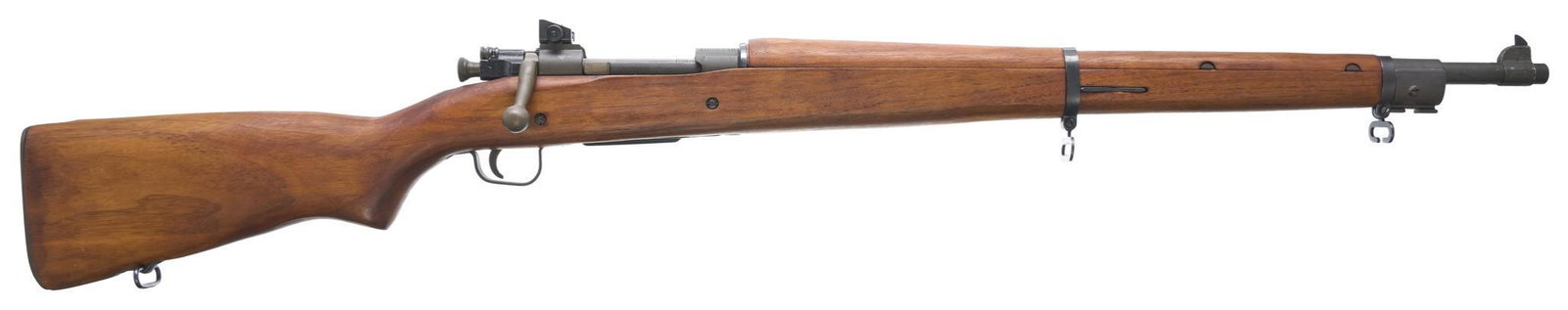 U.S. Remington M 1903-A3 .30-06 SPRG Bolt-Action Rifle: Serial: 4009338 Manufacturer: U.S. Remington Arms Co. (c. June,1944 dated barrel) Model: M 1903-A3 Caliber: .30-06SPRG. Barrel length: 24" Condition: Excellent (refurbished); wood stock is new w/ few 