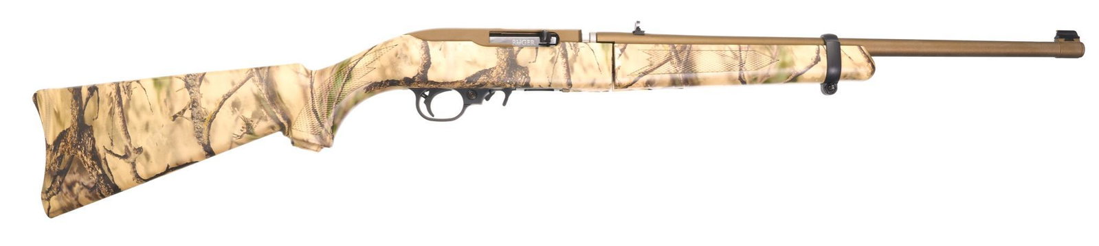 Ruger 10/22 Takedown .22LR Semi-Auto Carbine: Serial: 0018-75433 Manufacturer: Ruger Model: 10/22 Takedown Carbine Caliber: .22LR Barrel length: 18.5" Condition: NIB; never fired Includes: factory box w/ backpack style bag & papers; burnt bronze 