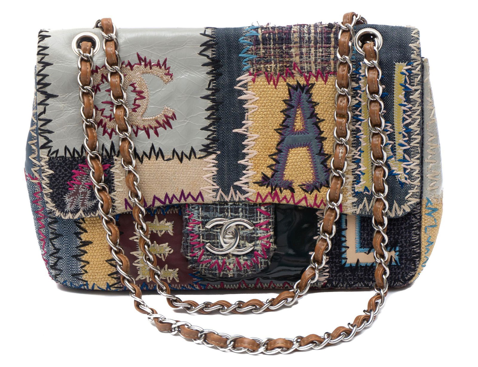 Chanel Patchwork Classic Single Flap Shoulder Bag (1 of 7)