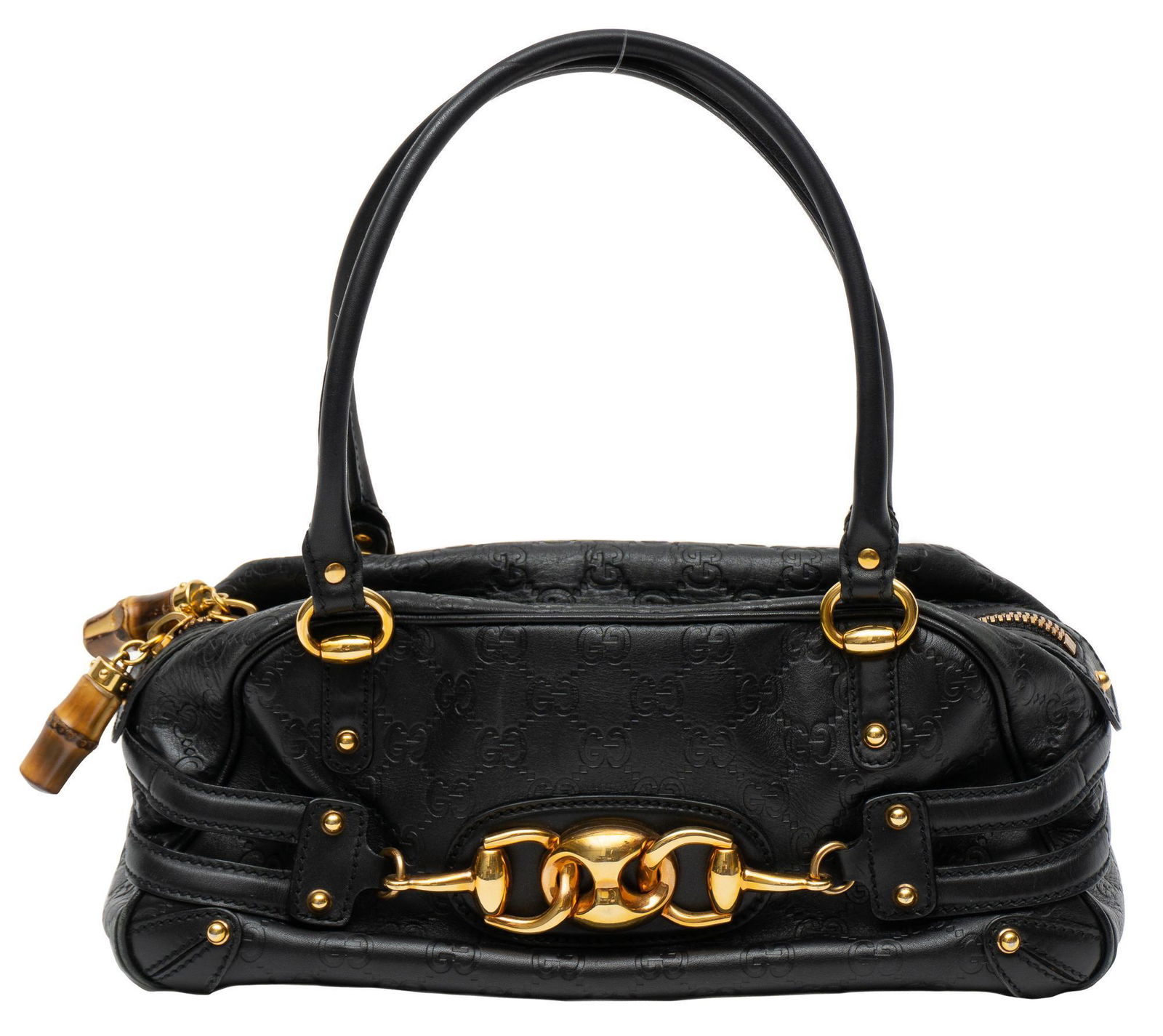 Gucci Wave Black Leather Handbag (1 of 7)