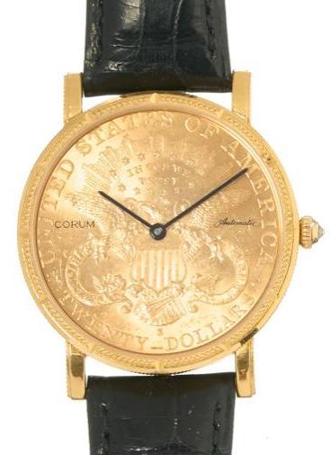 Corum $20 1906 Double Eagle Mens 18k Gold Watch (1 of 10)