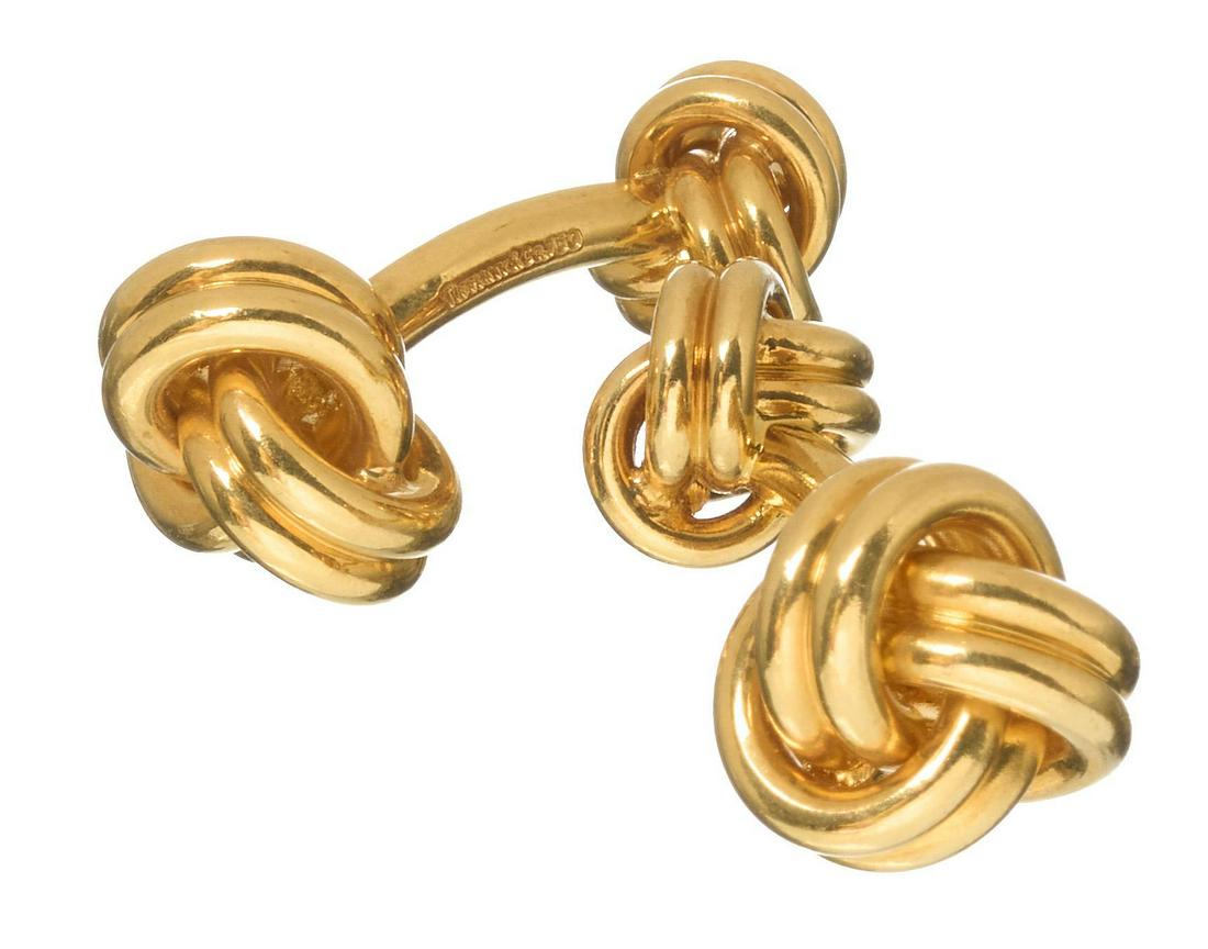 Tiffany & Co 18k Gold Knots Cufflinks (1 of 3)