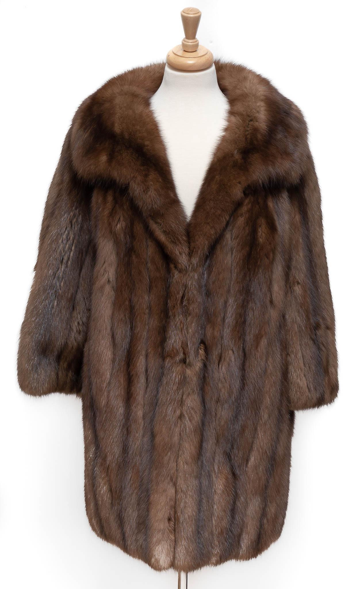 Brown Fox Fur Coat (1 of 6)